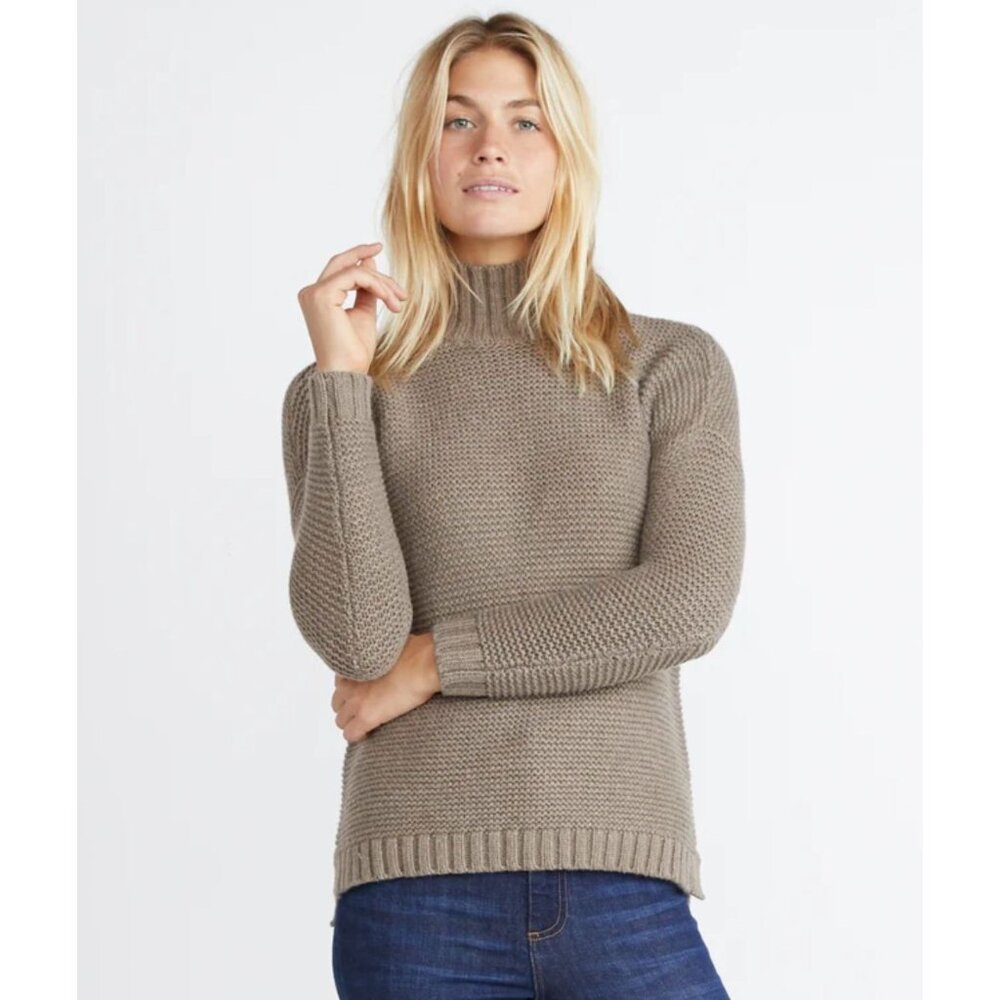 Marine Layer Remi Wool Blend Sweater In Chantrelle Size Small